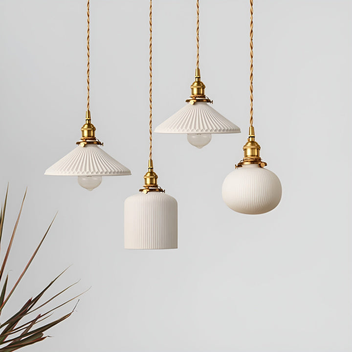 AmberZen Light – Vintage Ceramic Glass Pendant Light | Kalsten