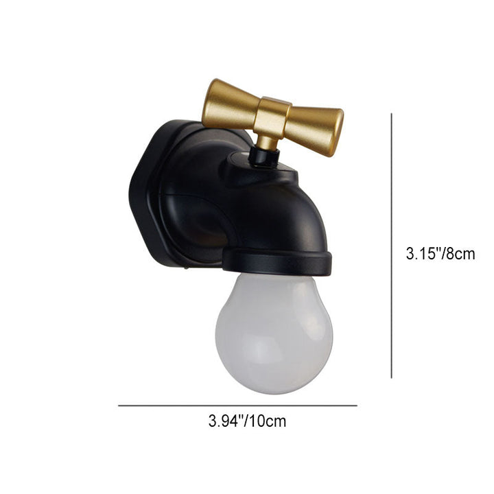 Modern creative faucet ABS PC USB LED night light wall lamp | Kalsten