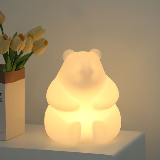 Contemporary Creative Bear PE LED Table Lamp for the Living Room | Kalsten