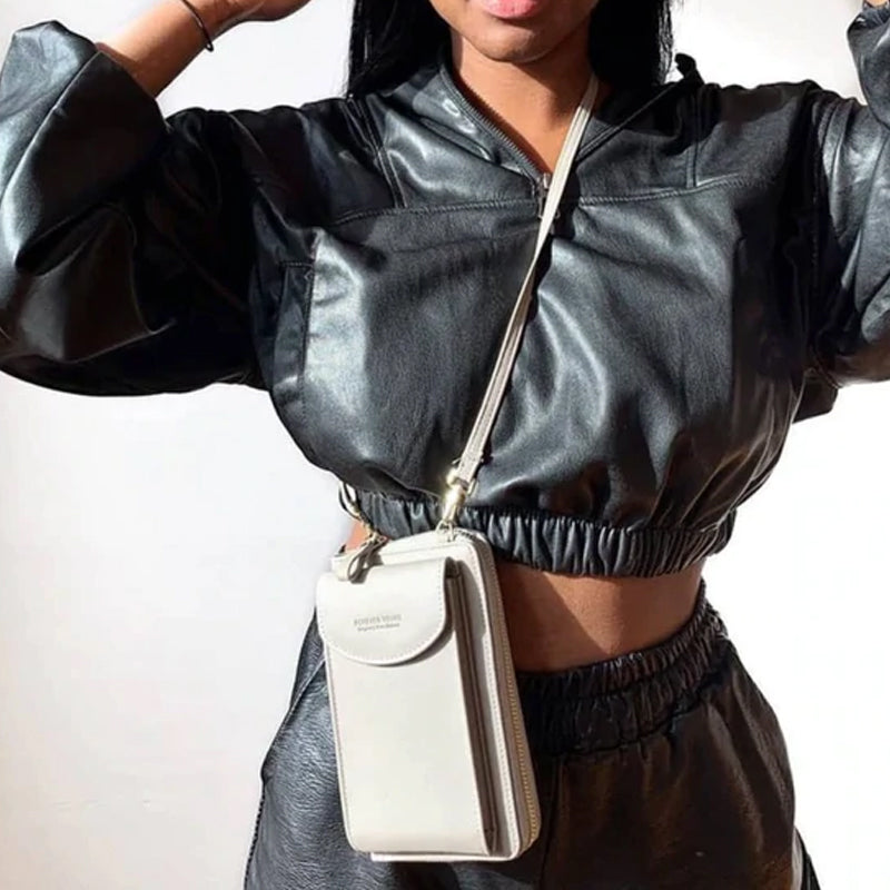 First-class phone case/shoulder bag with zipper | Kalsten