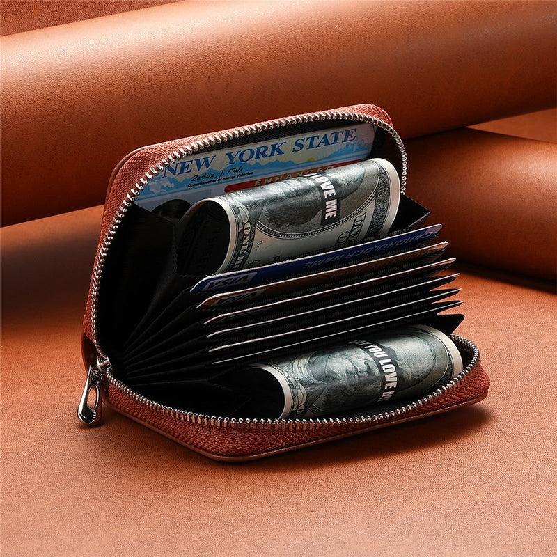 Kalsten | Intelligent AirTag-Zip RFID Leather Wallet