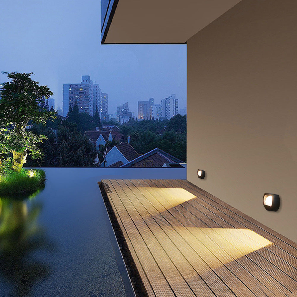 Outdoor Solar Round Square LED Waterproof Patio Step Light | Kalsten