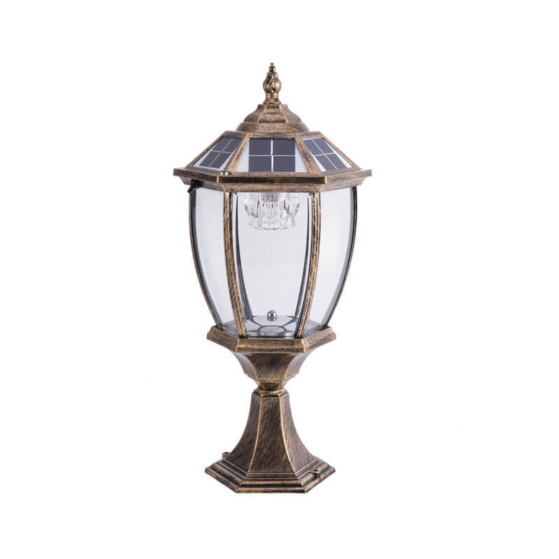 Outdoor Solar Waterproof Aluminum Glass 1-Light Lawn Landscape Light | Kalsten