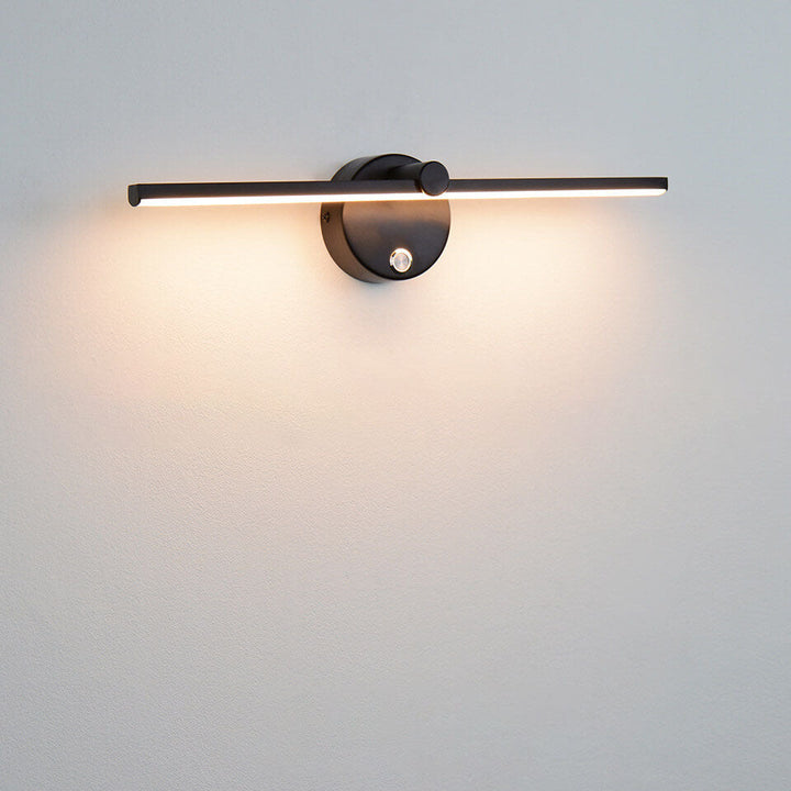 Nordic Minimalist Aluminium Long Bar Switch LED Mirror Wall Light Lamp | Kalsten