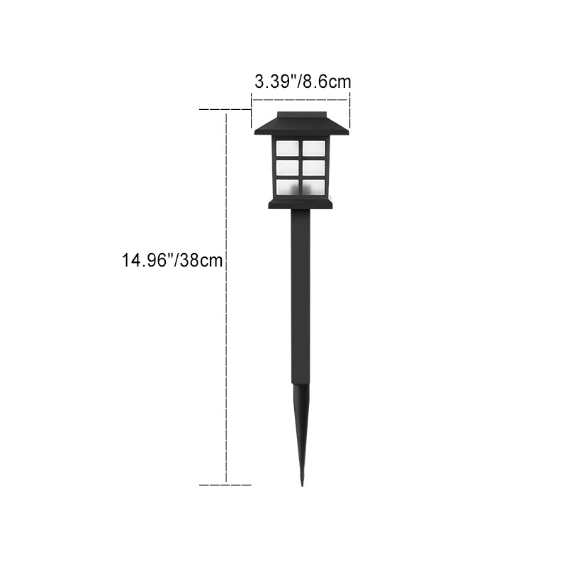 Traditional Rustic Waterproof Solar House ABS LED Outdoor Landscape Light For Garden | Kalsten