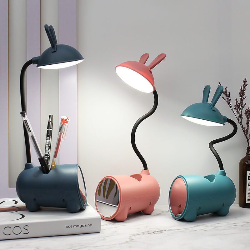 Kalsten | LumoBun Table Lamp – Cute LED Desk Lamp with Pen Holder and USB Connection