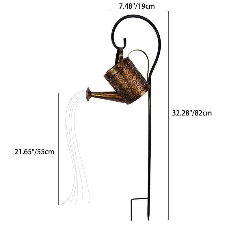 Contemporary Creative Solar Kettle Iron LED Outdoor Light For Garden | Kalsten