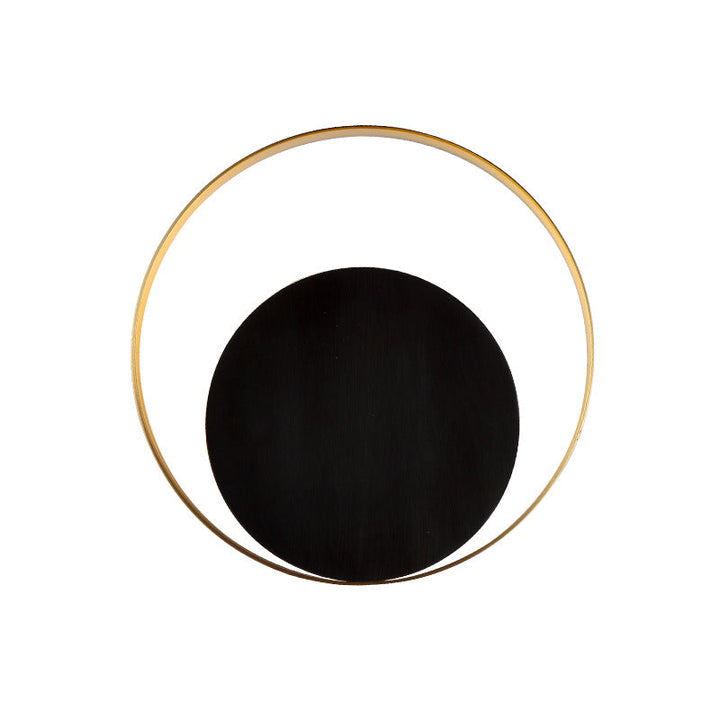 Modern Minimalist Iron Circle Ring 1-Light Wall Sconces Lamp For Bedroom | Kalsten