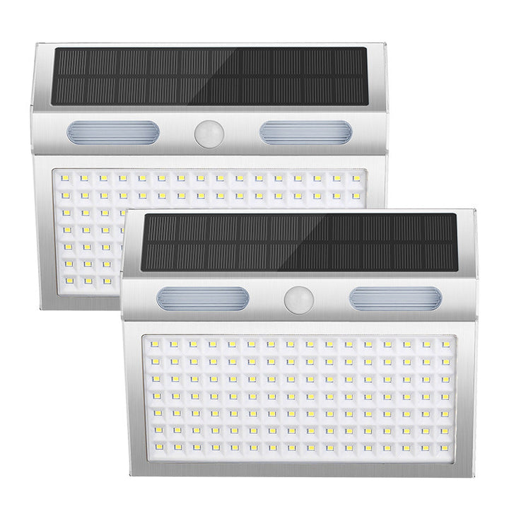 Solar Induction Stainless Steel Trapezoidal LED Outdoor Waterproof Wall Sconce Lamp | Kalsten