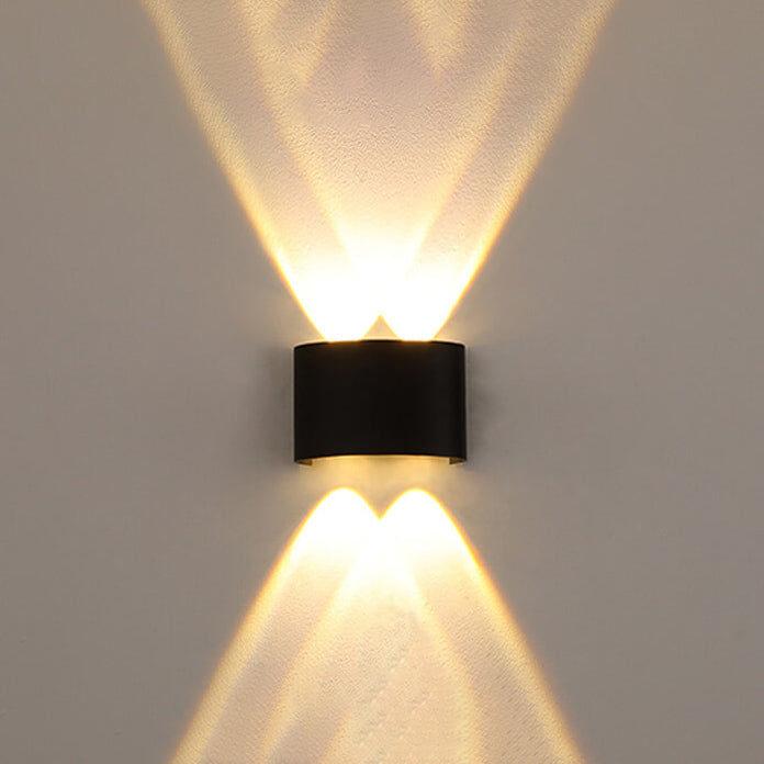 Modern Outdoor Arc Up and Down Spotlight LED Outdoor Waterproof Wall Sconce Lamp | Kalsten