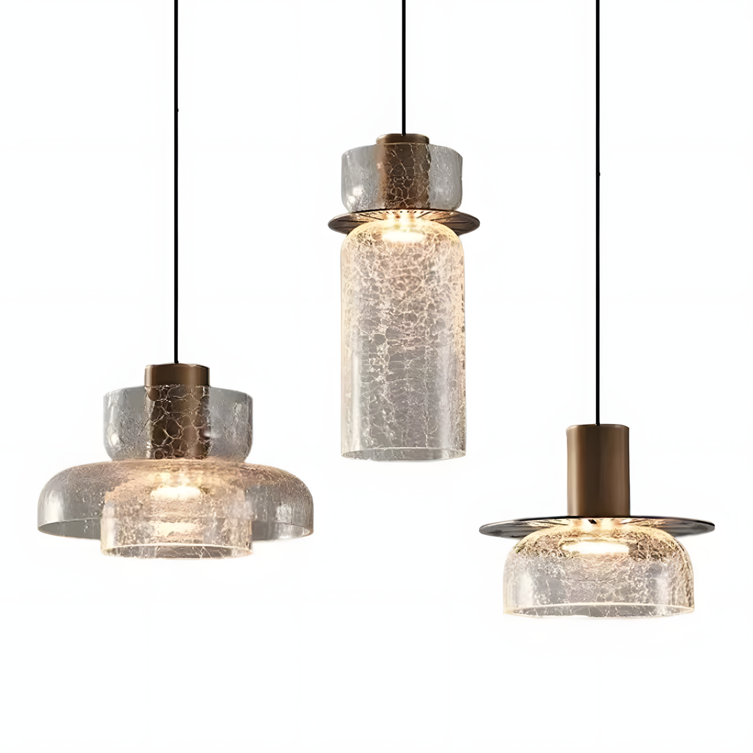 Modern Glass Double Head Pendant Light | Kalsten
