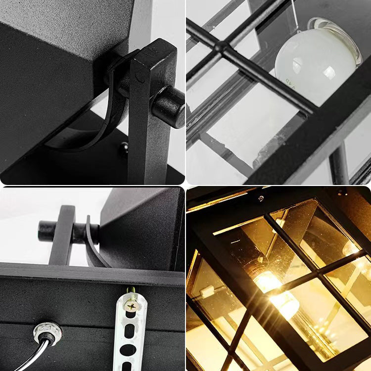 Modern Simplicity Waterproof Aluminum Square Glass Shade 1-Light Wall Sconce Lamp For Outdoor Patio | Kalsten