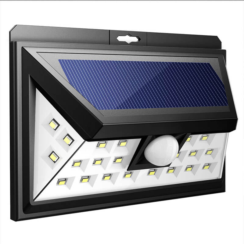 Outdoor Solar Trapezoid Body Sensor Waterproof LED Patio Wall Sconce Lamp | Kalsten