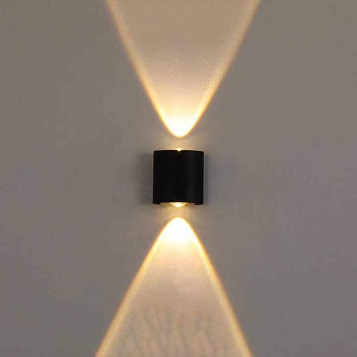 Modern Outdoor Arc Up and Down Spotlight LED Outdoor Waterproof Wall Sconce Lamp | Kalsten