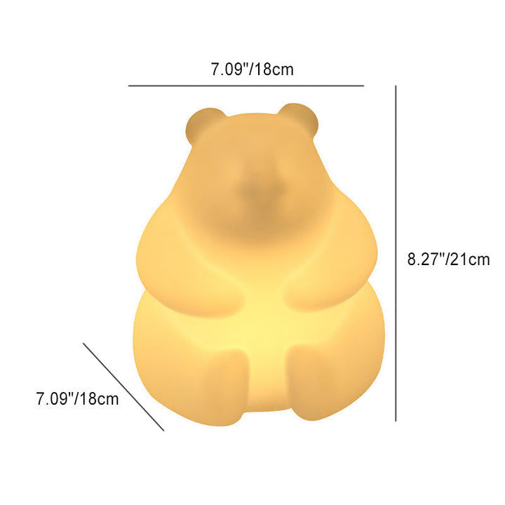 Contemporary Creative Bear PE LED Table Lamp for the Living Room | Kalsten