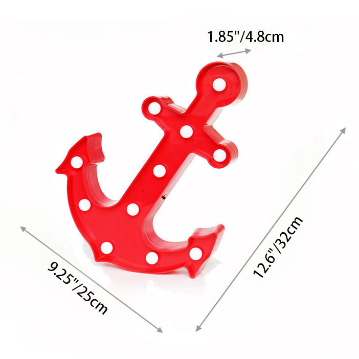 Scandinavian modern Boat Anchor ABS Battery LED Wall Sconce Lamp | Kalsten