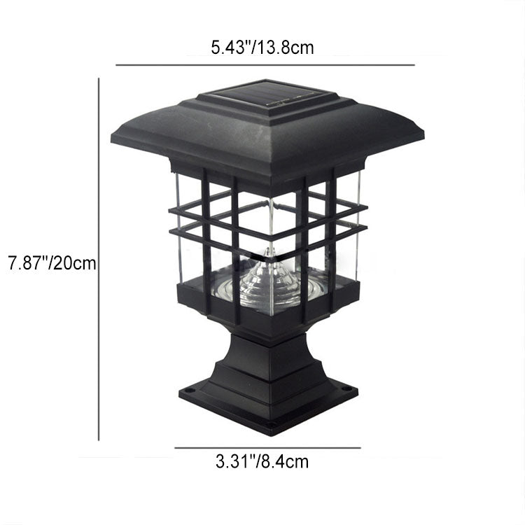Modern Simplicity Solar Square Pillar LED Outdoor Lawn Landscape For Garden | Kalsten