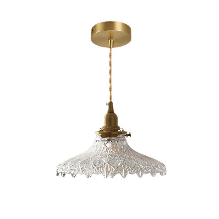 Mid-Century Vintage Glass Disc Pendant Light | Kalsten