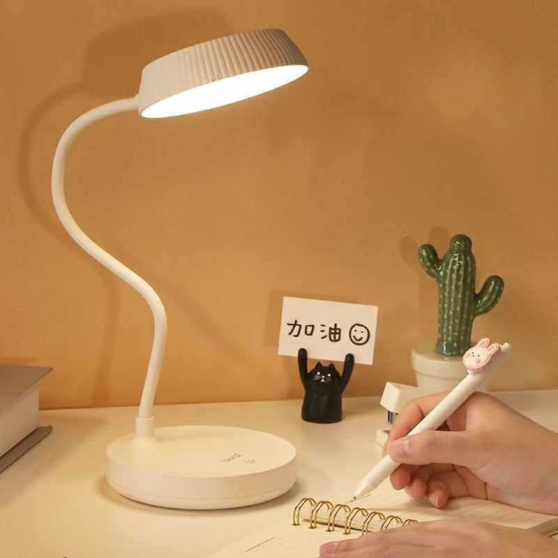 Kalsten | Nordic Minimalist Round Plate LED Touch Eye Protection USB Desk Lamp