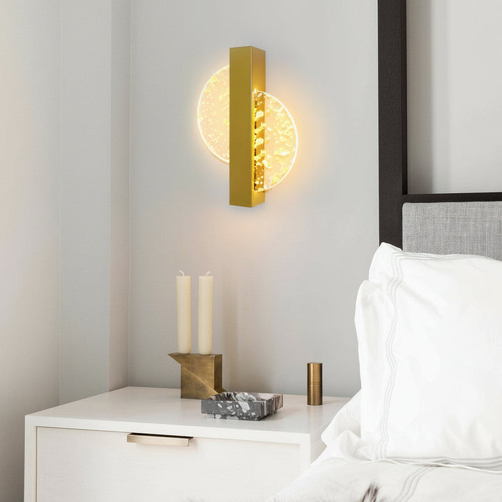 LED Wall Sconce Light – Modern Nordic Geometric Acrylic Bedside (25x20cm / 9.8x7.9in) | Kalsten