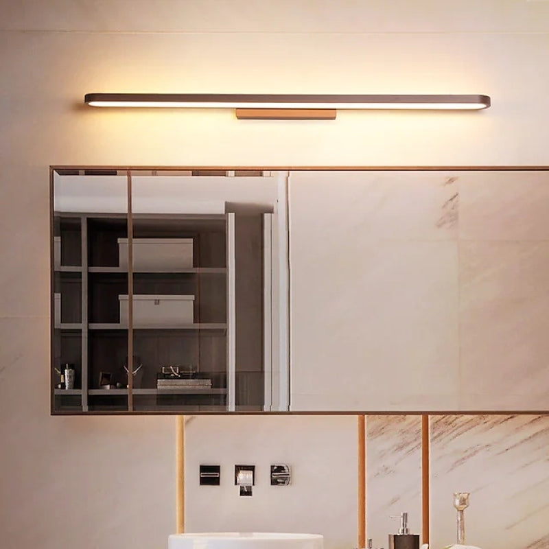 Leigh modern wall light linear, Gold, Bedroom/Bathroom, Metal | Kalsten