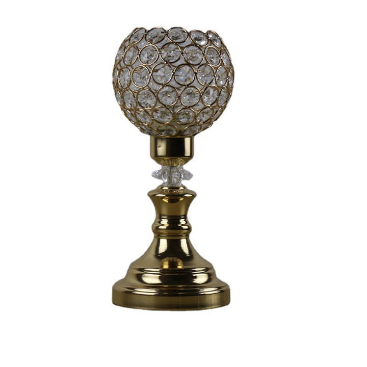 European Luxury Crystal Ball 1-Light Art Table Lamp | Kalsten