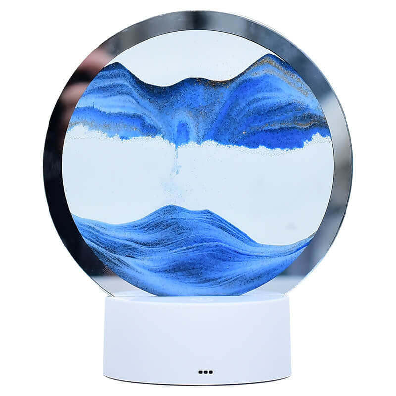 Creative Round Hourglass Quicksand 3D LED Night Light Table Lamp | Kalsten