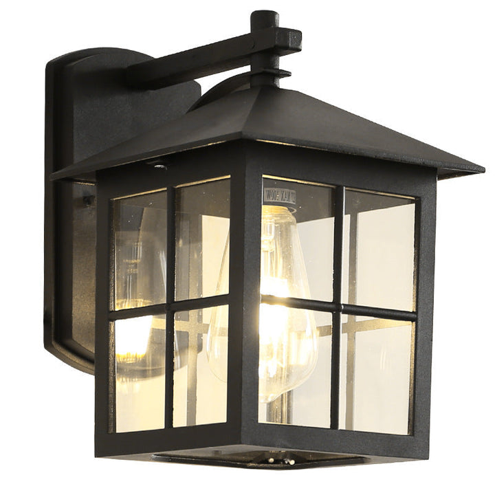 Modern Simplicity Waterproof Aluminum Square Glass Shade 1-Light Wall Sconce Lamp For Outdoor Patio | Kalsten