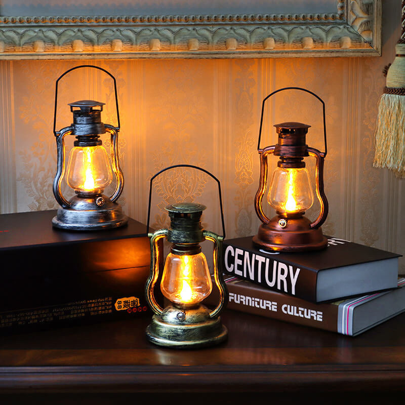 Solar Retro Kerosene Lamp Horse Lamp LED Outdoor Garden Patio Decoration Portable Flame Candle Light | Kalsten