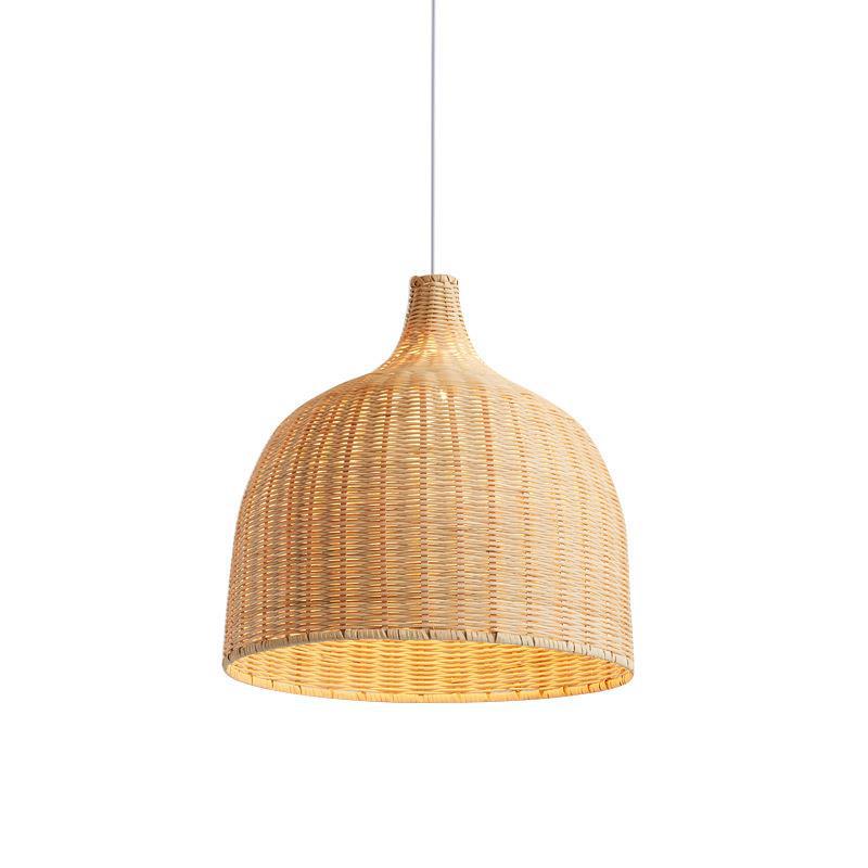 NatureGlow Pendant Lamp - Woven Reed and Bamboo Lighting | Kalsten