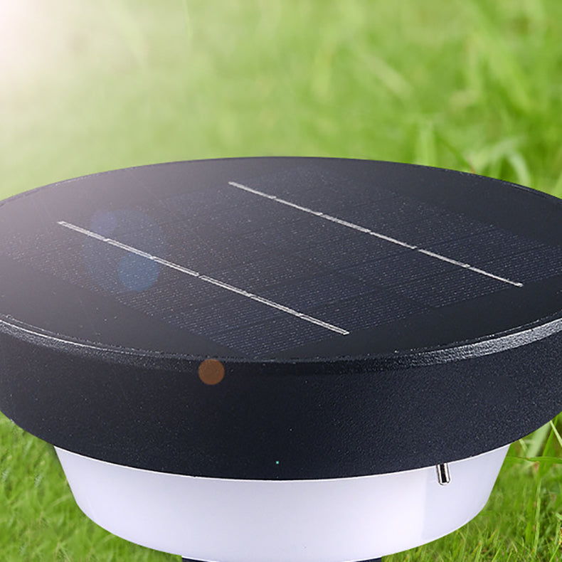 Modern Simplicity Waterproof Solar Round Aluminum Acrylic Outdoor Lights For Garden | Kalsten