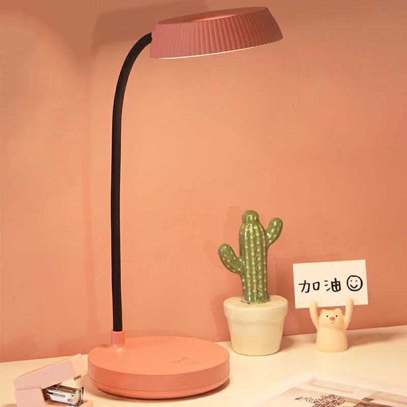 Kalsten | Nordic Minimalist Round Plate LED Touch Eye Protection USB Desk Lamp