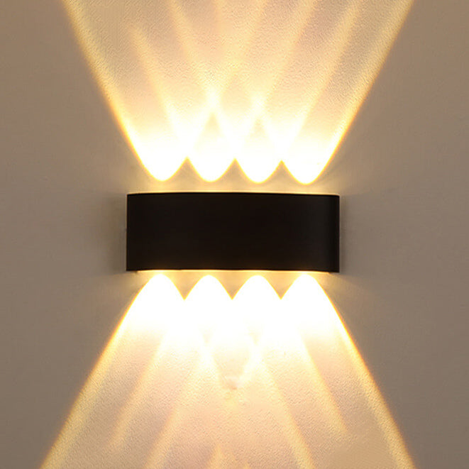 Modern Outdoor Arc Up and Down Spotlight LED Outdoor Waterproof Wall Sconce Lamp | Kalsten