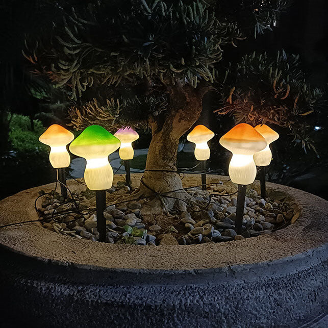 Solar Outdoor Mushroom Shape LED Garden Lawn Ground Insert Landscape Light | Kalsten