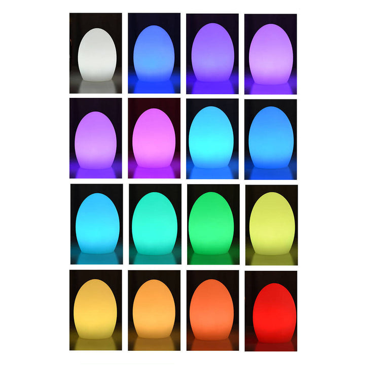 RGB ABS Egg-shaped LED Decorative Table Lamp | Kalsten