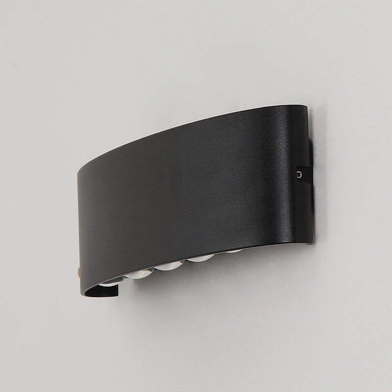 Modern Outdoor Arc Up and Down Spotlight LED Outdoor Waterproof Wall Sconce Lamp | Kalsten