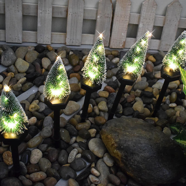 Modern Solar Christmas Tree Ground Insert Lawn Decoration Landscape Light | Kalsten