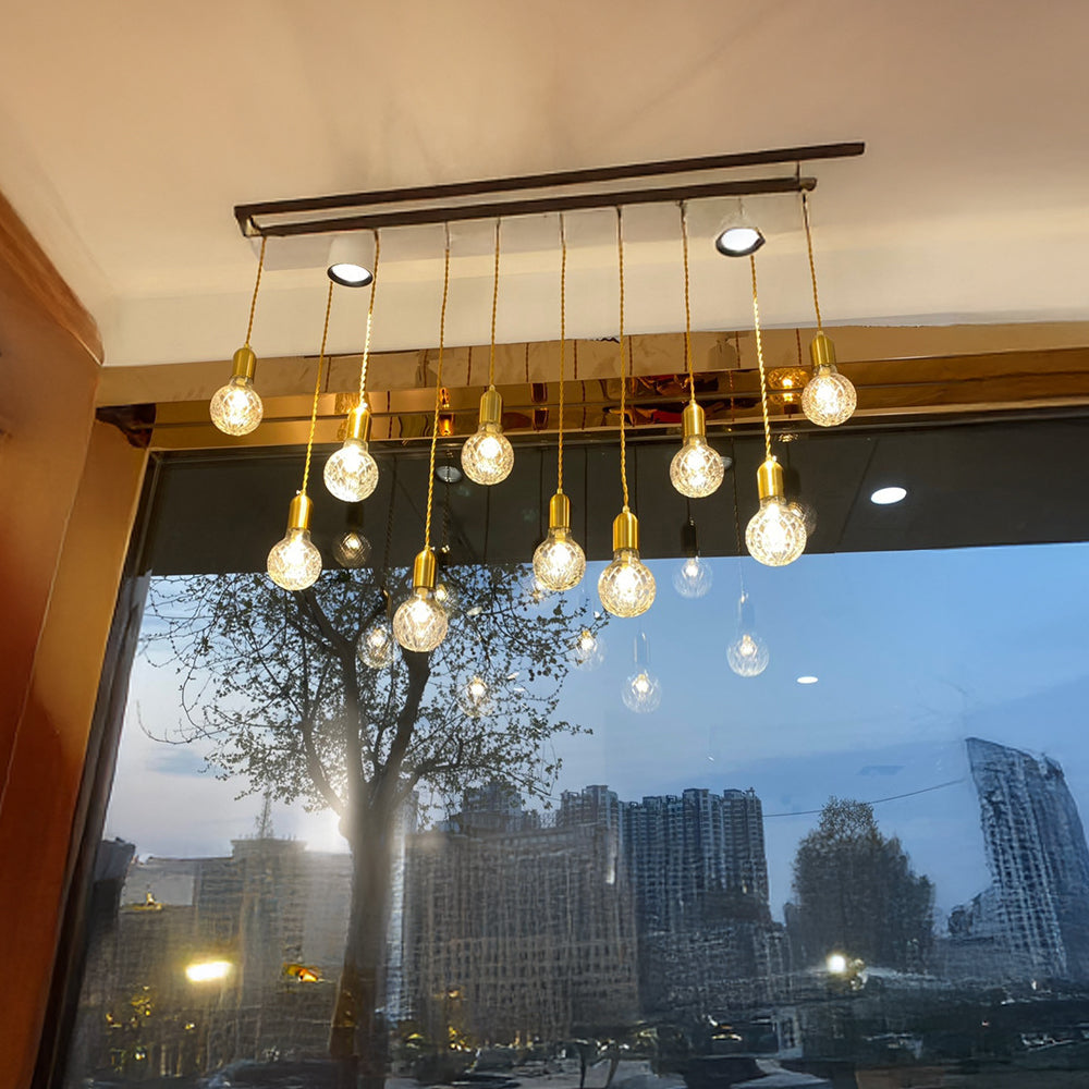 Modern LED Glass Pendant Lights For Living Room | Kalsten