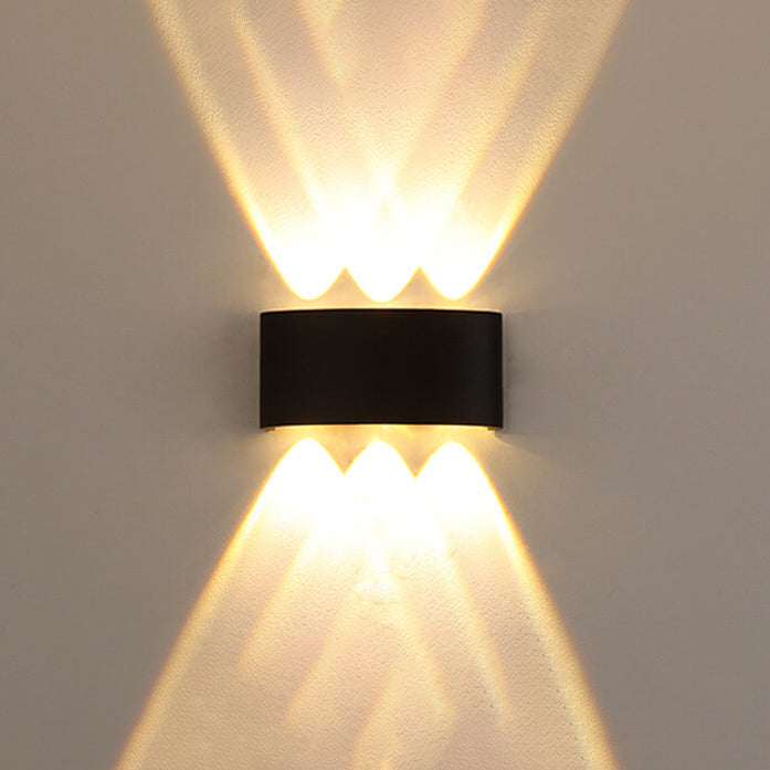 Modern Outdoor Arc Up and Down Spotlight LED Outdoor Waterproof Wall Sconce Lamp | Kalsten
