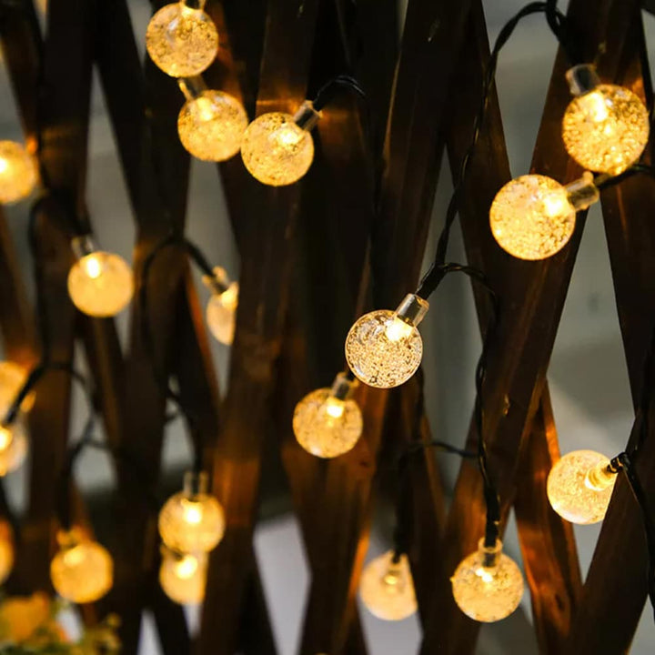 Solar string lights with ball lights - 5M-20 LED / 7M-50 LED / 12M-100 LED | Kalsten