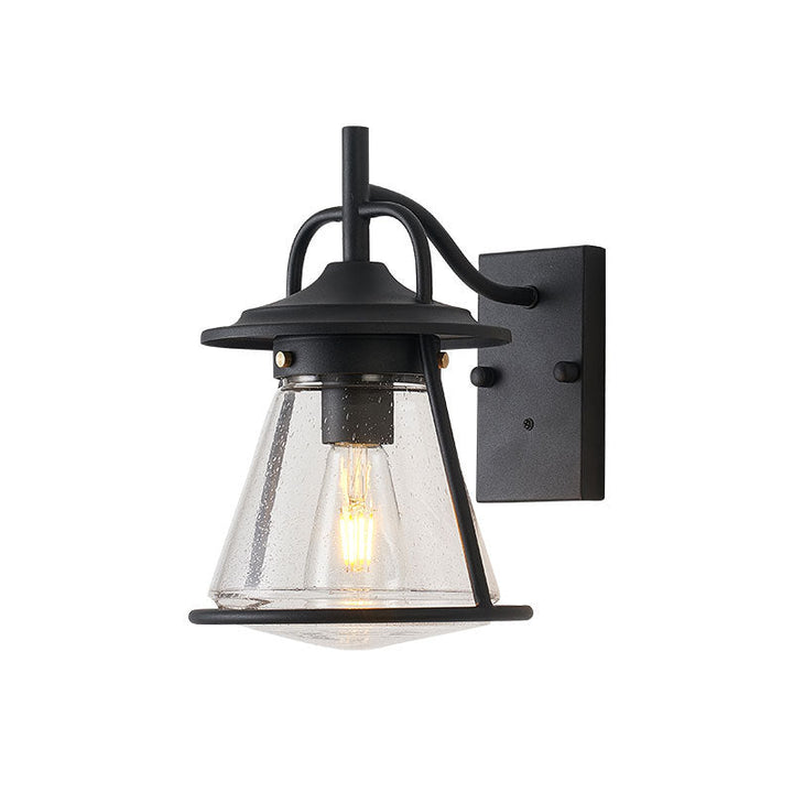 Waterproof Glass Cone Shade 1-Light Outdoor Wall Sconce Lamp | Kalsten