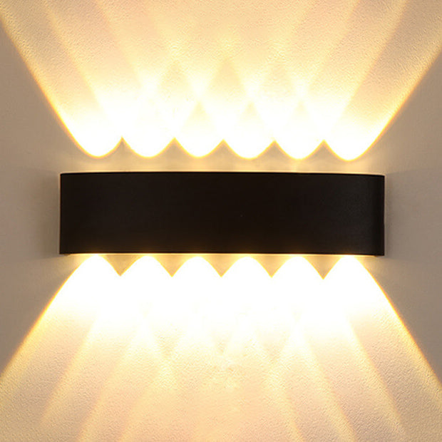 Modern Outdoor Arc Up and Down Spotlight LED Outdoor Waterproof Wall Sconce Lamp | Kalsten