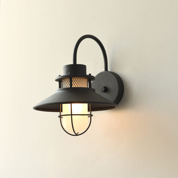 Outdoor Waterproof Iron Body 1-Light Outdoor Wall Sconce Lamp | Kalsten