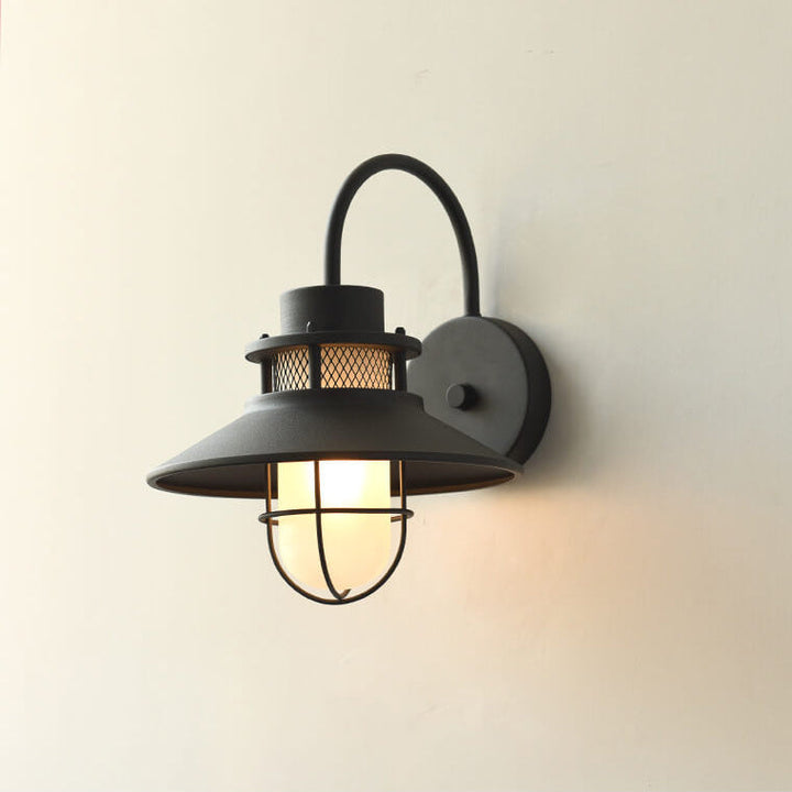 Outdoor Waterproof Iron Body 1-Light Outdoor Wall Sconce Lamp | Kalsten