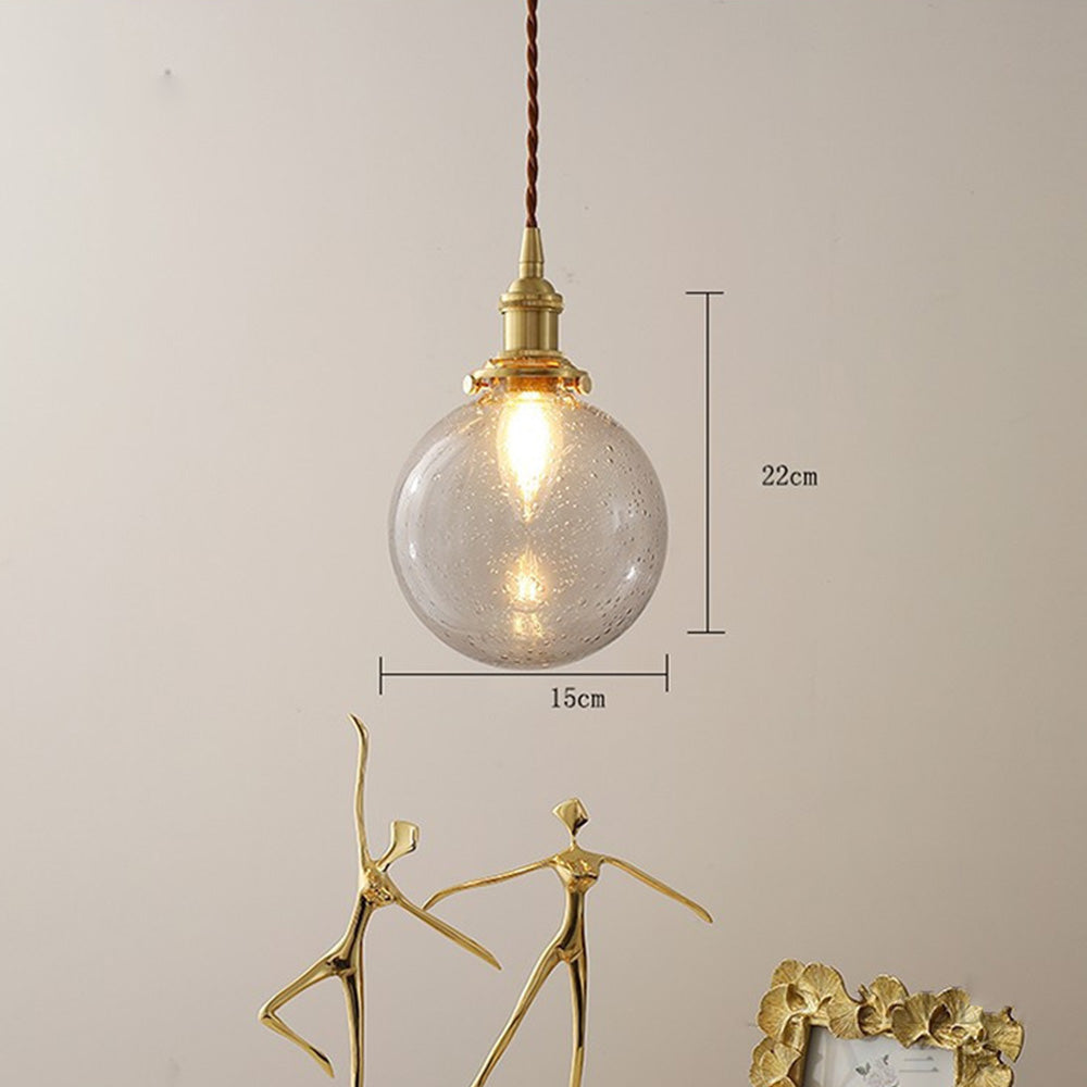 Glass Living Room Small Globe Pendant Light | Kalsten