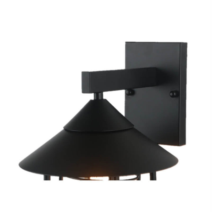 Vintage Industrial Iron Lantern Indoor Outdoor 1-Light Wall Sconce Lamp | Kalsten