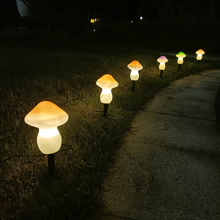 Solar Outdoor Mushroom Shape LED Garden Lawn Ground Insert Landscape Light | Kalsten