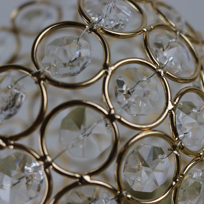 European Luxury Crystal Ball 1-Light Art Table Lamp | Kalsten