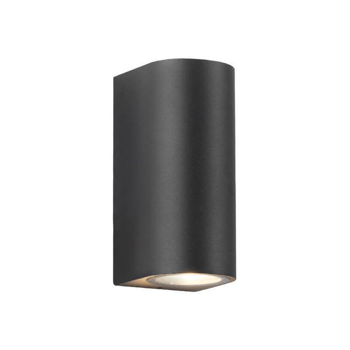 Modern Simple Outdoor Waterproof Aluminum Glass Cylinder 2-Light Wall Sconce Lamp | Kalsten