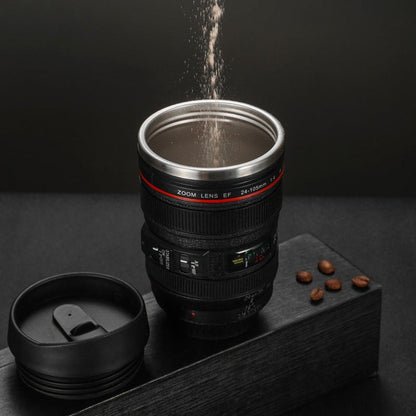 Camera Lens Inspired Insulated Cup Coffee Mug | Karnz